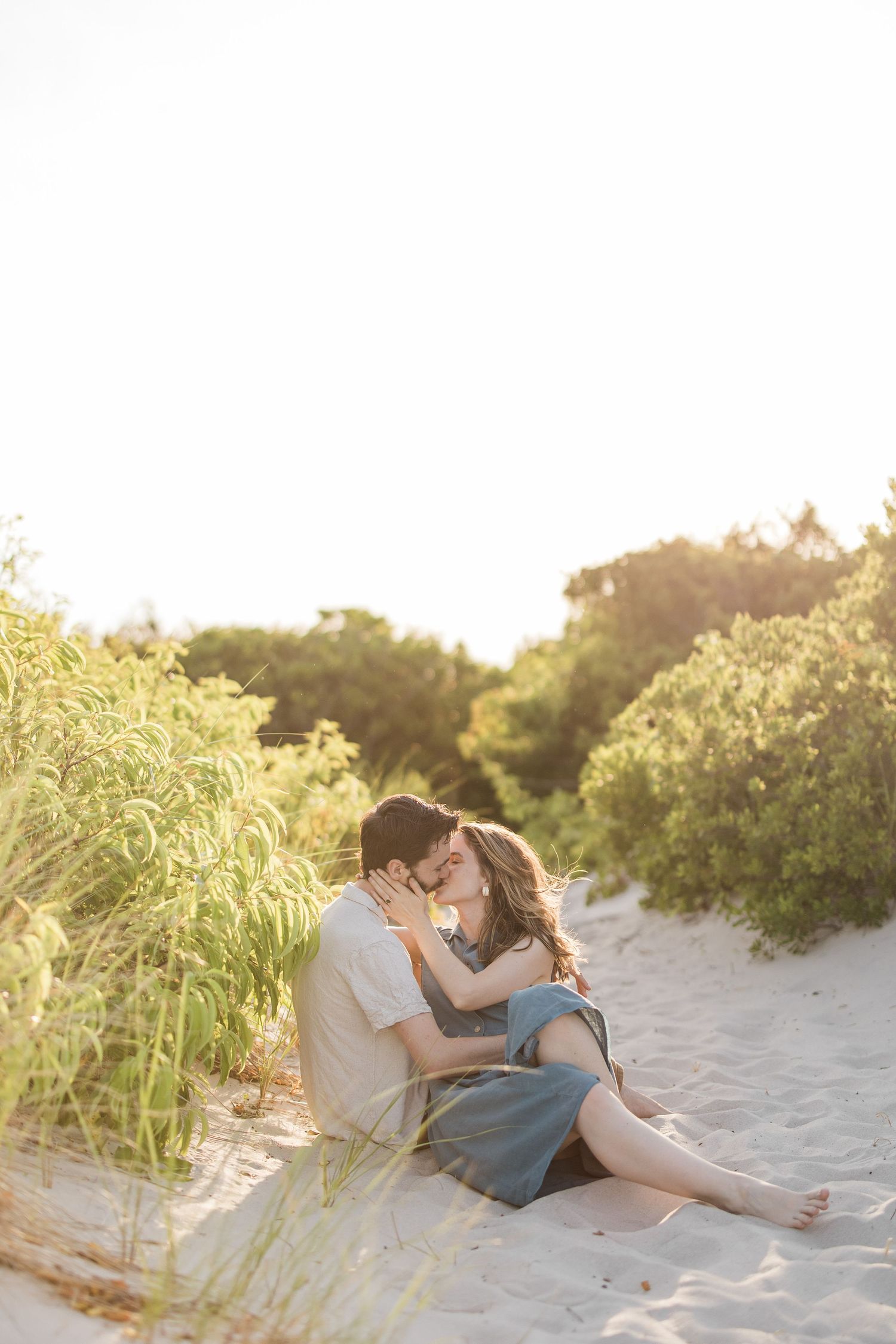 Golden Hour Island Beach State Park Engagement Session - Jersey Shore Wedding Photographer